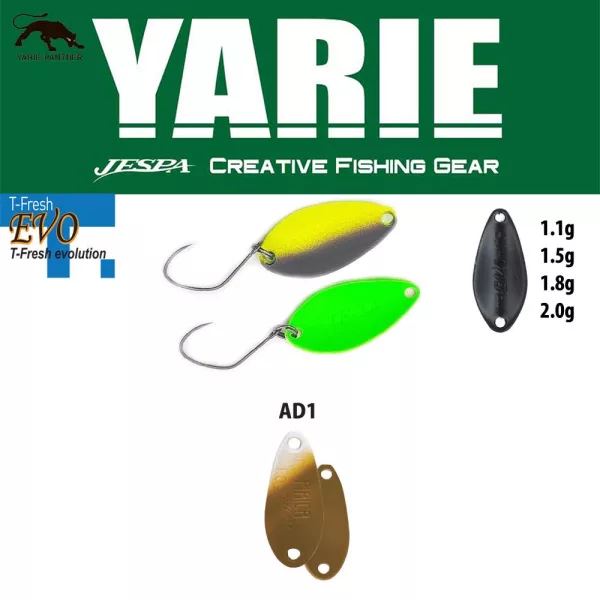 Yarie 710T T-Fresh Evo 1,1gr AD1 Kaschyan Leurre cuillère