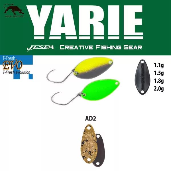 Yarie 710T T-Fresh Evo 1,1gr AD2 Mastu Pellet B Cuillère vibrante