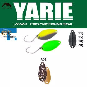   Cuillère tournante Yarie 710T T-Fresh Evo 1,1gr AD3 Saku Pellet