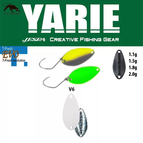 Yarie 710T T-Fresh Evo 1,1gr V6 Uzagin Cuillère Ondulante