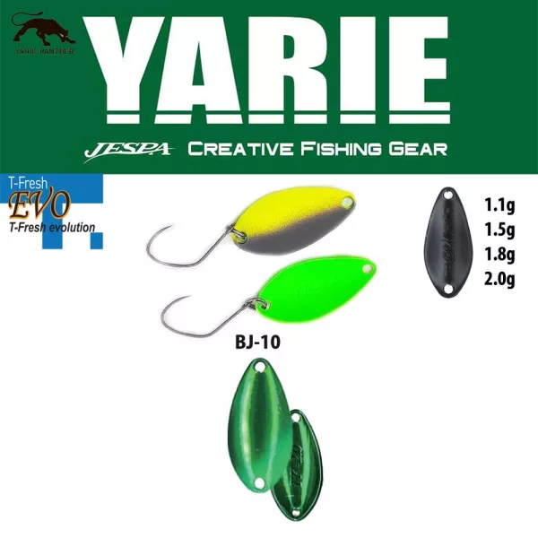 Yarie 710T T-Fresh Evo 1,5gr BJ-10 Uesama Cuillère Ondulante