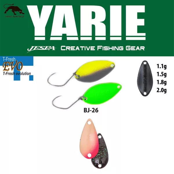 Yarie 710T T-Fresh Evo 1,5gr BJ-26 Noriko Cuillère Vibrante