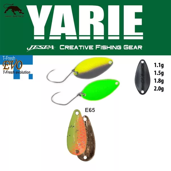 Yarie 710T T-Fresh Evo 1,5gr E65 Second Lemon Cuiller Tournante