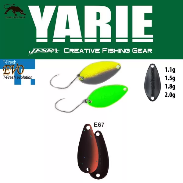 Yarie 710T T-Fresh Evo 1,5gr E67 Winner Brown Cuillère Vibrante