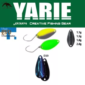   Yarie 710T T-Fresh Evo 1,5gr E69 Fire Blue Cuillère Vibrante