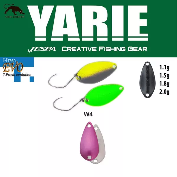 Yarie 710T T-Fresh Evo 1,5gr W4 Norinori Pink Cuillère de pêche