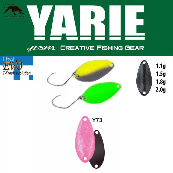 Cuillère Yarie 710T T-Fresh Evo 1,5gr Y73 Pink Holo