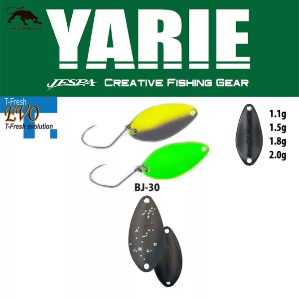 Cuiller ondulante Yarie 710T T-Fresh Evo 1,8gr BJ-30 Toichigi Brown