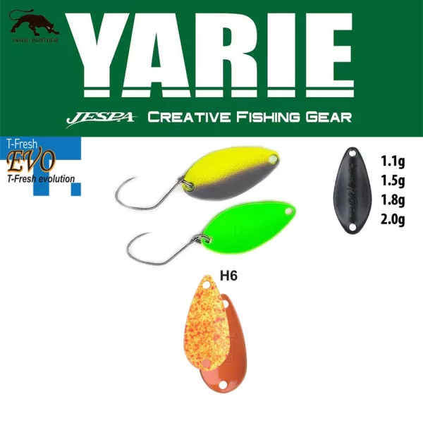 Yarie 710T T-Fresh Evo 1,8gr H6 Daidai Squash Cuillère Leurre