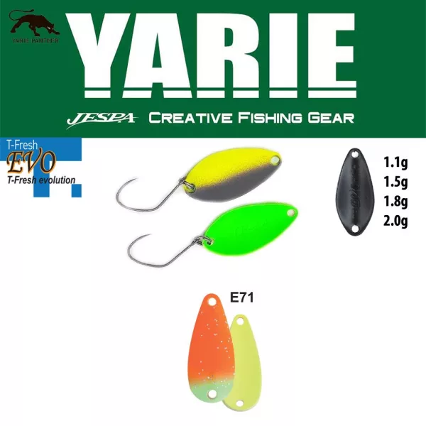 Yarie 710T T-Fresh Evo 2,0gr E71 AG Carrot Cuillère tournante