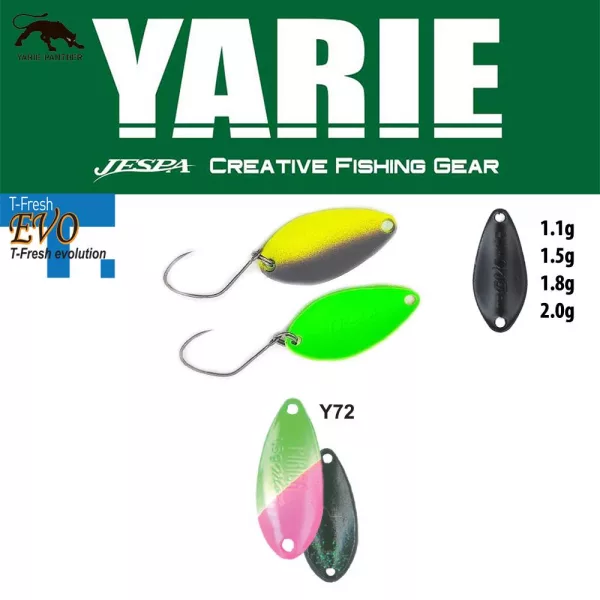 Cuillère ondulante Yarie 710T T-Fresh Evo 2,0gr E72 Kids Plum