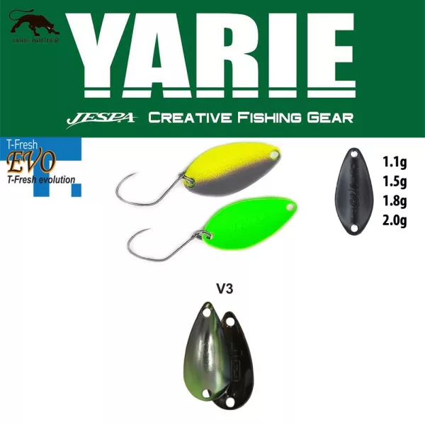 Cuillère ondulante Yarie 710T T-Fresh Evo 2,0gr V3 Ayu