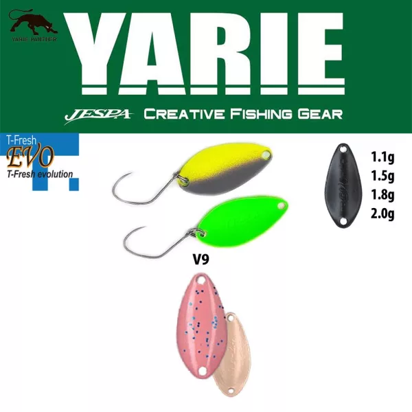 Yarie 710T T-Fresh Evo 2,0gr V9 Mijinko Cuiller Tournante
