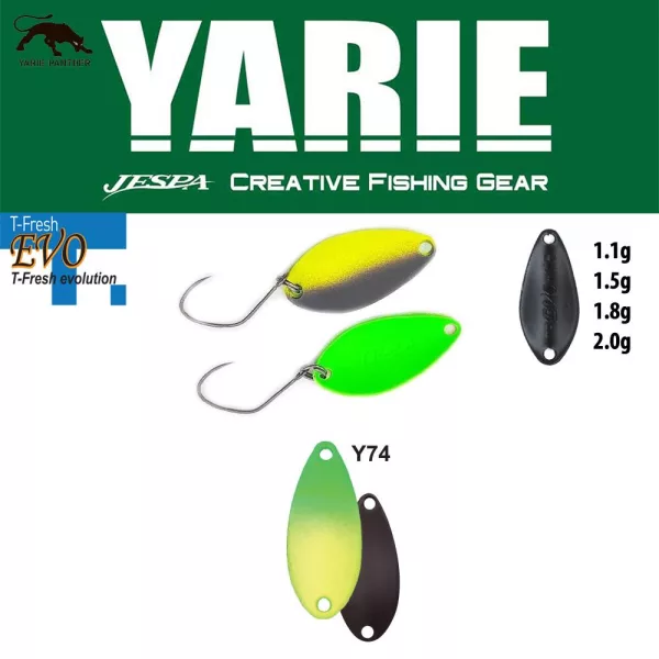 Yarie 710T T-Fresh Evo 2,0gr Y74 Green/Lemon Cuillère
