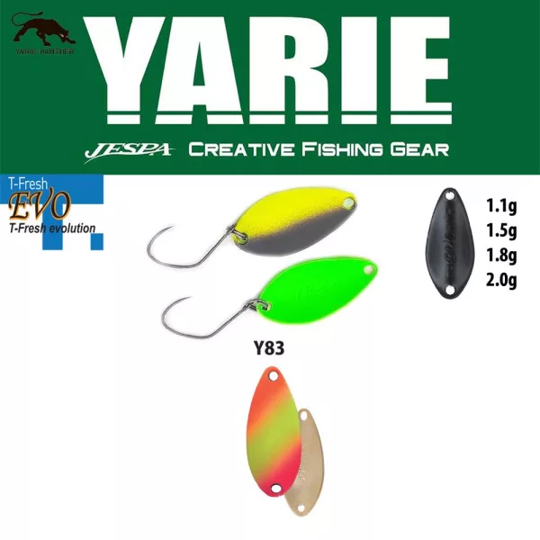 Yarie 710T T-Fresh Evo 2,0gr Y83 Fighter 1 Cuiller Ondulante