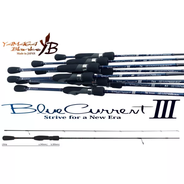 Yamaga Blanks Blue Current 60JR 1,83 7gr Canne à pêche spinning en 2 sections