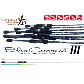   Canne à pêche spinning 2 brins Yamaga Blanks Blue Current III 82 2,49m 2-20gr