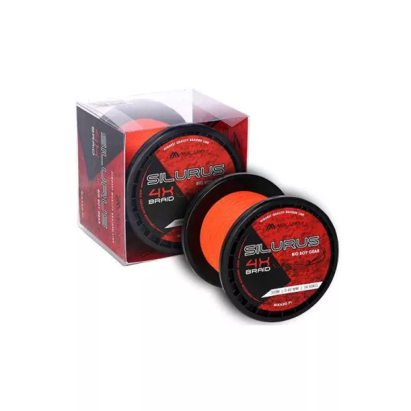 Mikado Silurus Fluo Orange 0,50mm 300m Tresse